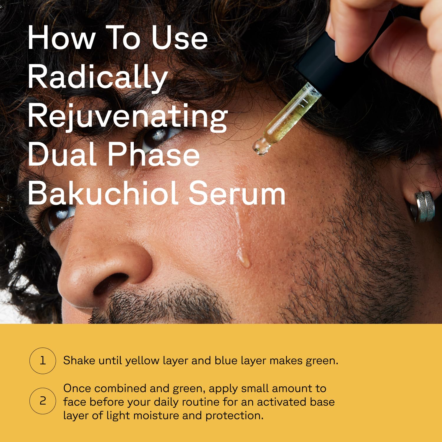 In-bathroom routine with Acure Bakuchiol Serum for everyday care.