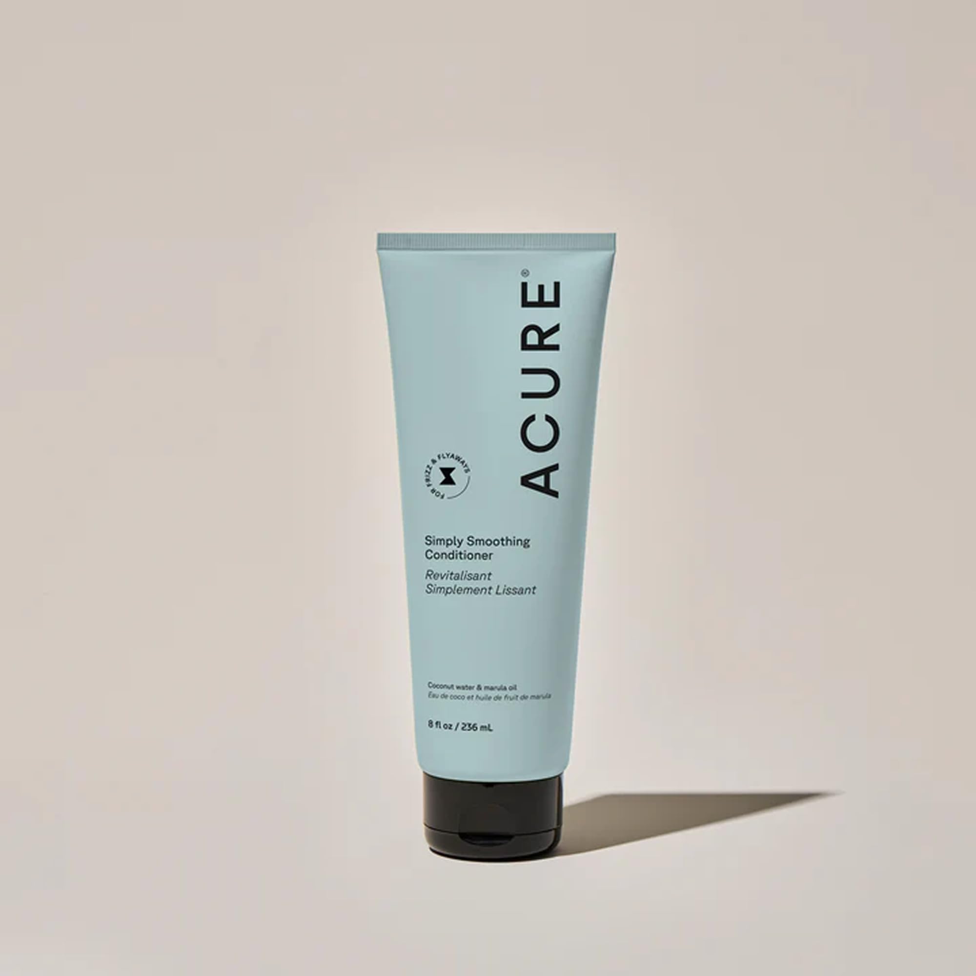 Acure Simply Smoothing Conditioner coconut water refresh provides lightweight hydration