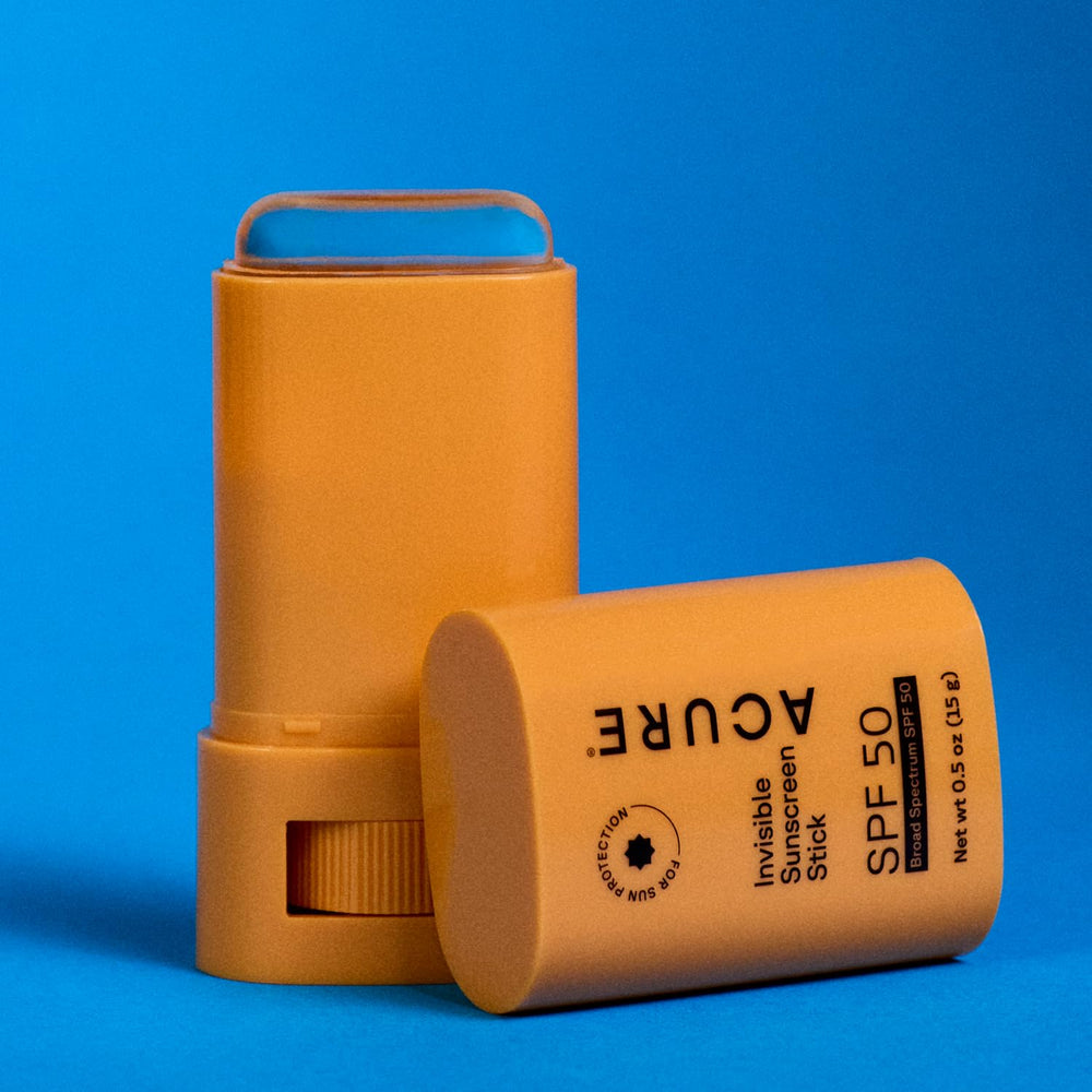 Acure Travel Size sunscreen stick ideal for outdoor adventures.