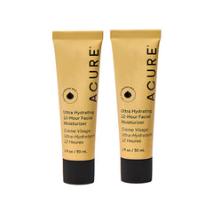Acure Ultra Hydrating 12 Hour Facial Cream jar close-up, rich texture for dry skin nourishment