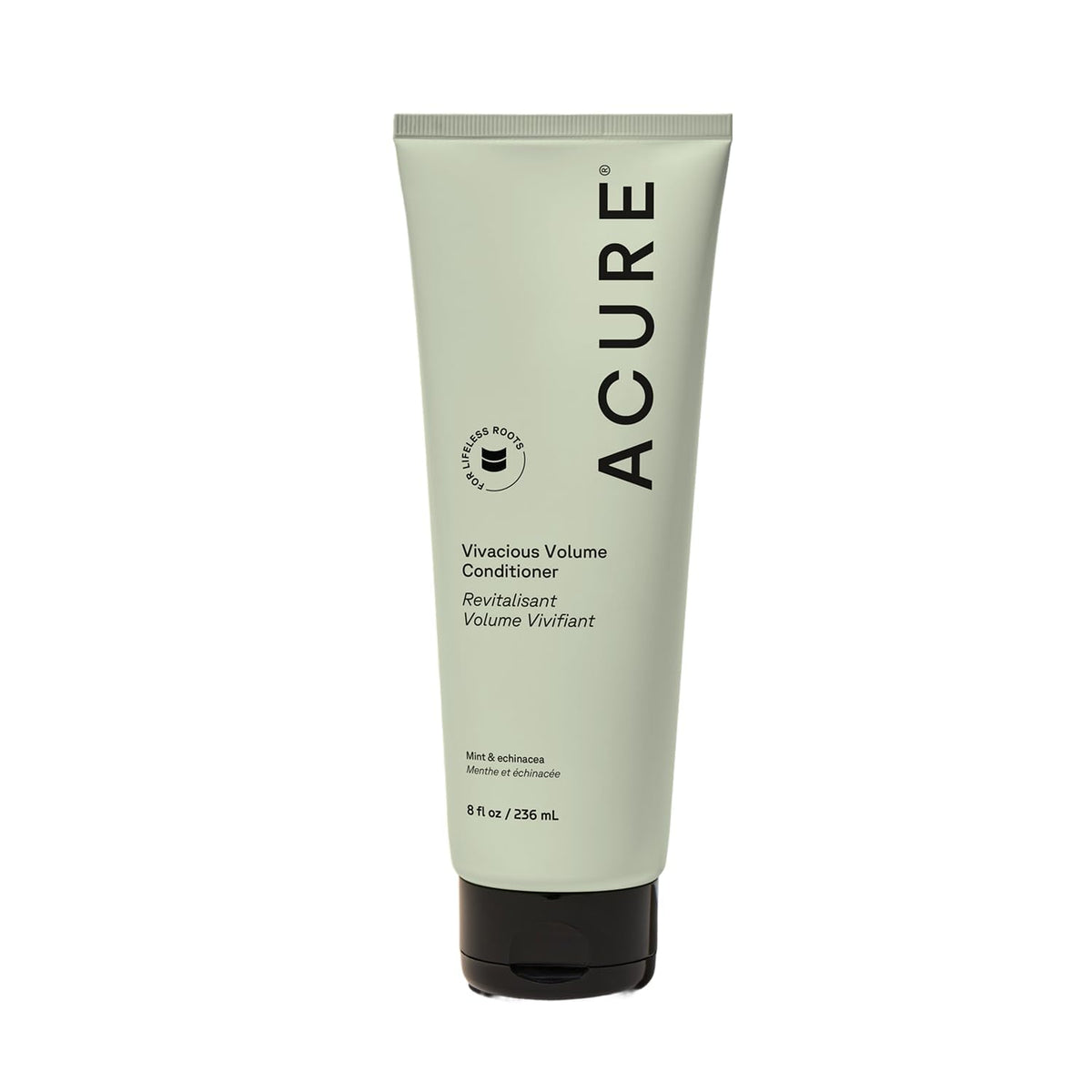 Acure Vivacious Volume Conditioner bottle front showing lightweight lift