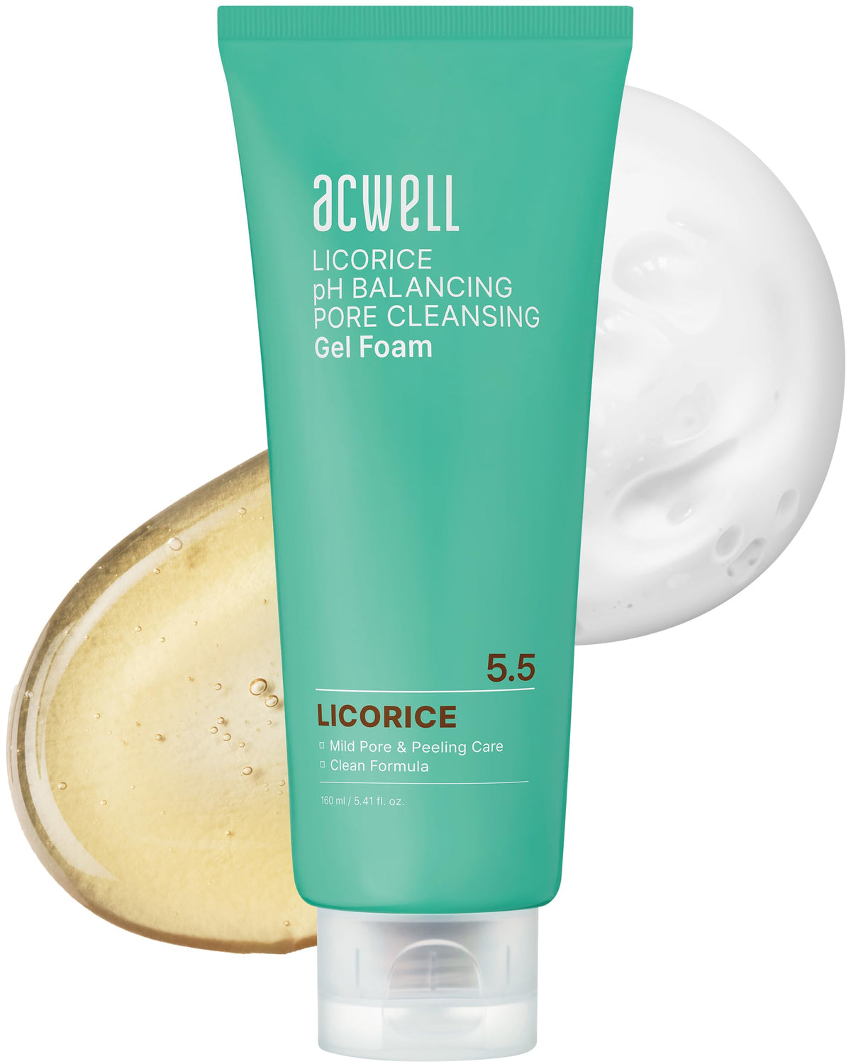 ACWELL Licorice gel-foam bottle prepared for daily cleansing.