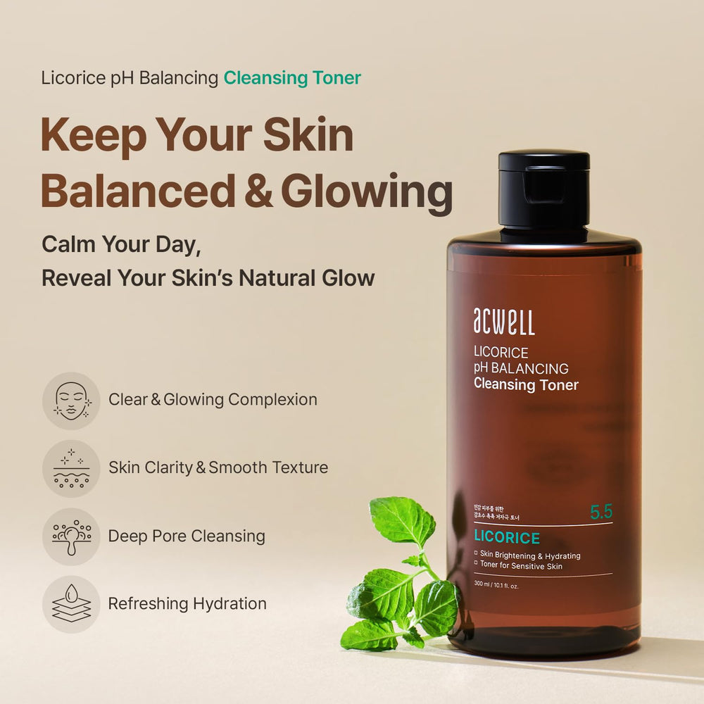 ACWELL Licorice toner pour action for easy daily use