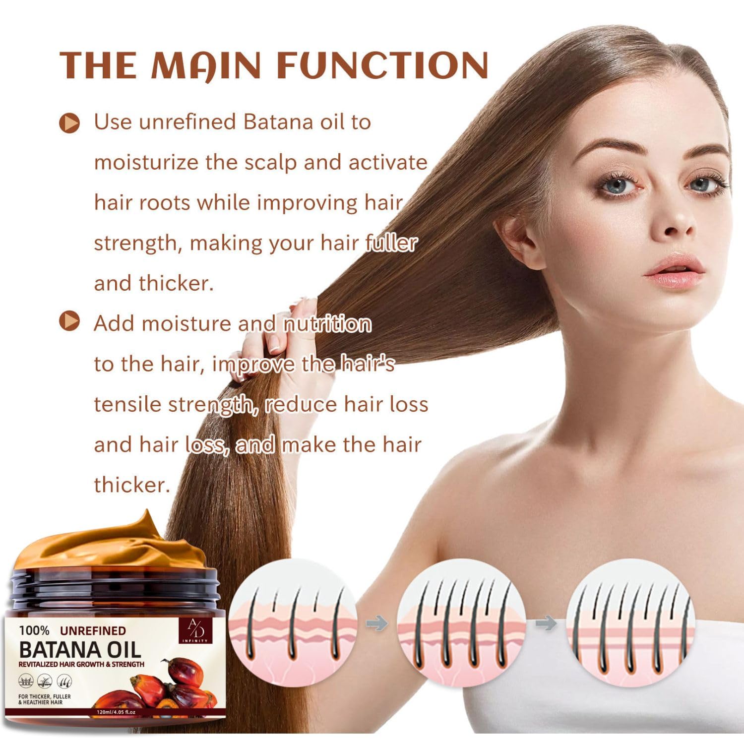 A/D Infinity Batana Oil drops for scalp nourishment and shine