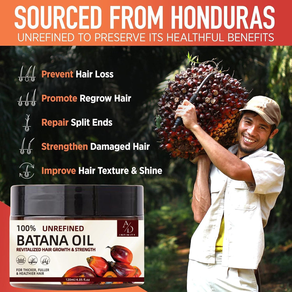A/D Infinity Batana Oil application on hair for gentle daily hydration