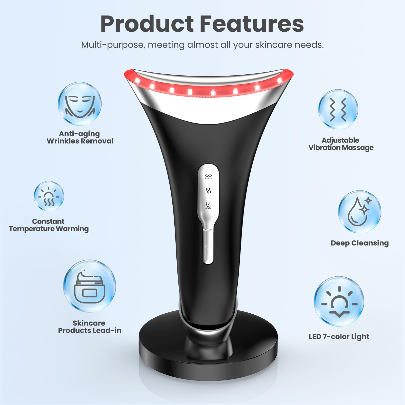 AdamPark 7-in-1 LED neck device gift-ready packaging option