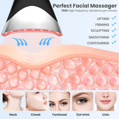 AdamPark 7-in-1 LED neck device side view showing curved massage head