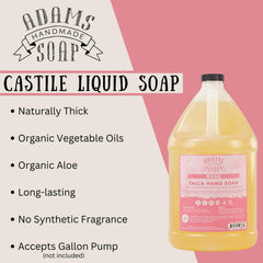 Adams Handmade Soap rose label communicates vegan cruelty-free formulation and sustainable ingredients