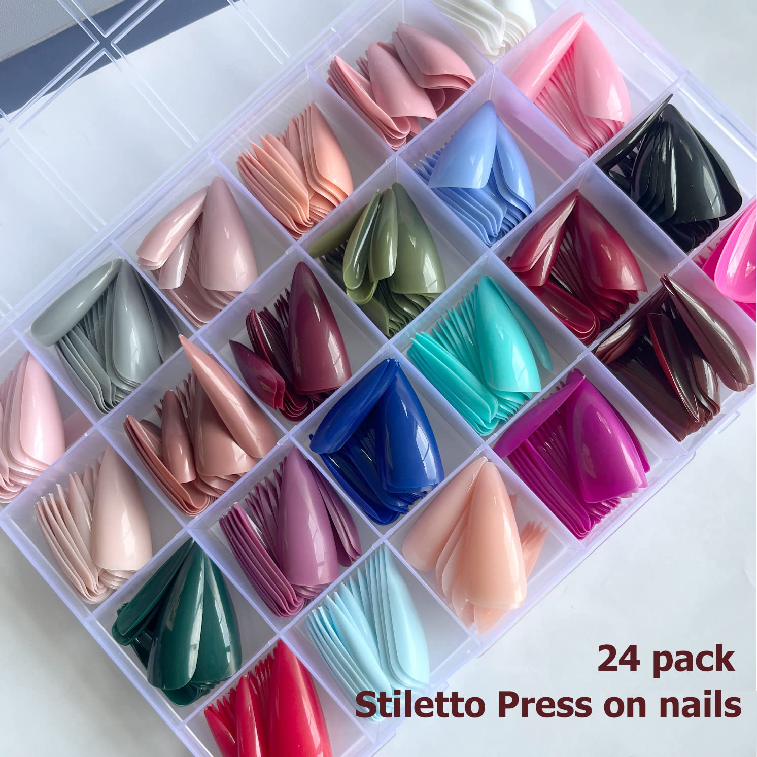 AddFavor ABS material press-on nails for durable, natural-looking wear.