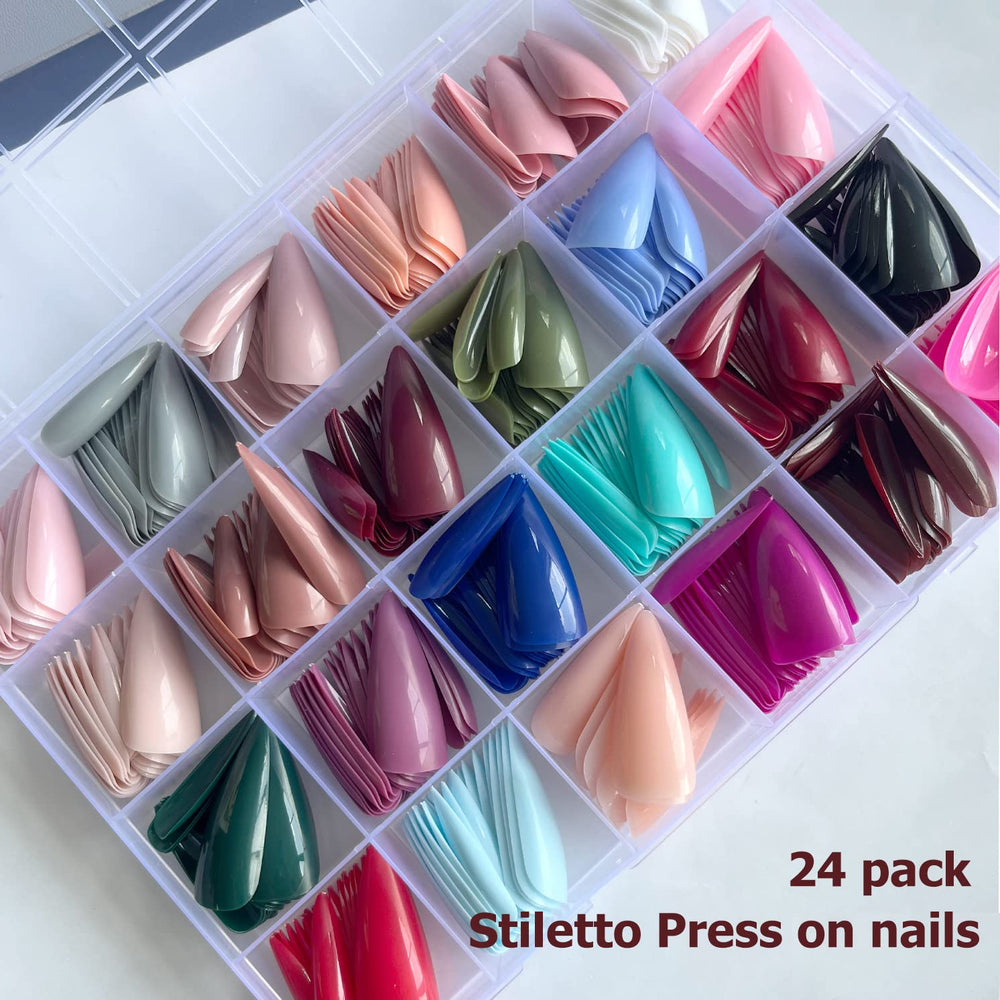 AddFavor ABS material press-on nails for durable, natural-looking wear.