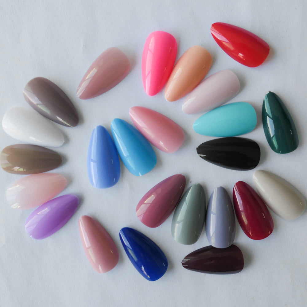 DIY application on dry nails; adhesive sticker not included.