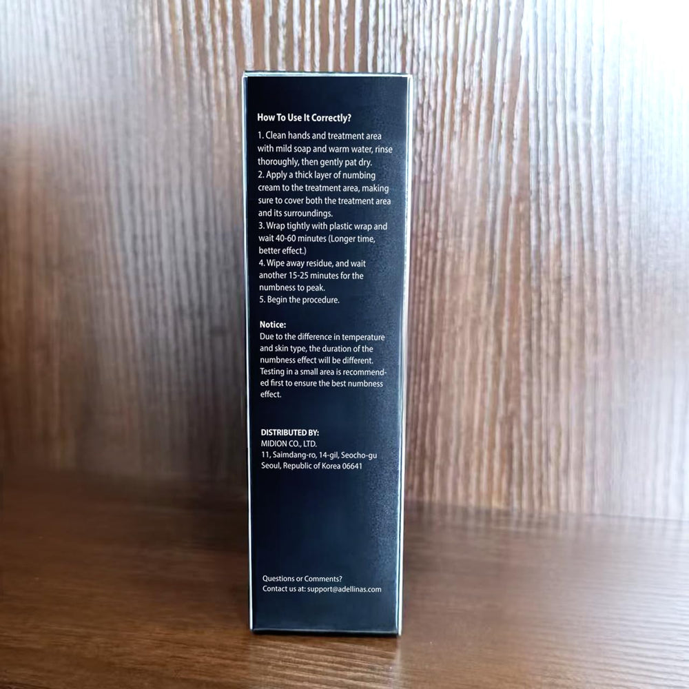 Adellina Numbing Cream is odor-free for easy application.
