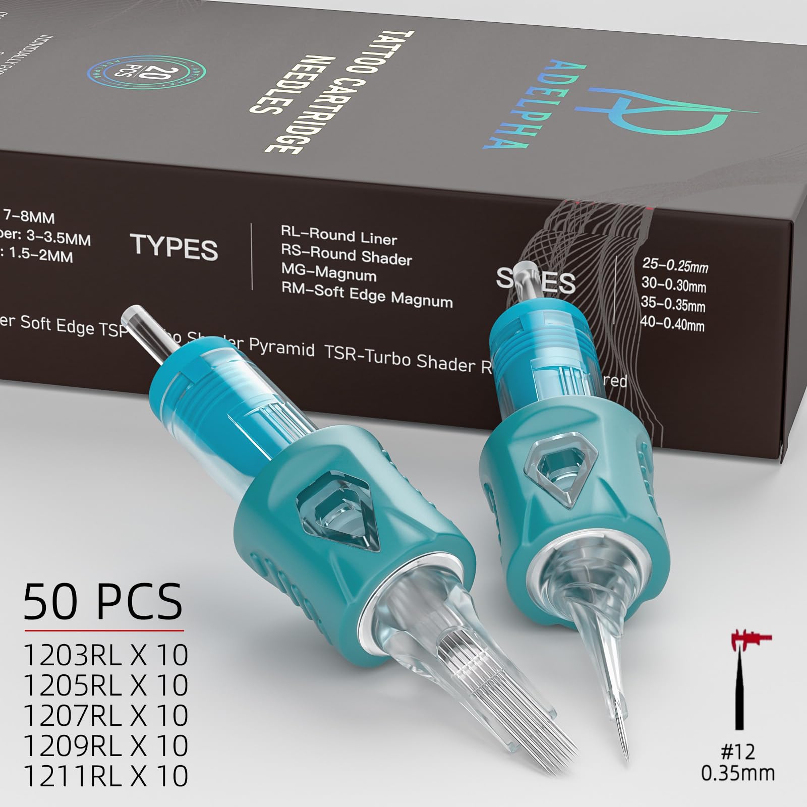 ADELPHA 1203RL needle-tip focus for sharp lines and smooth penetration