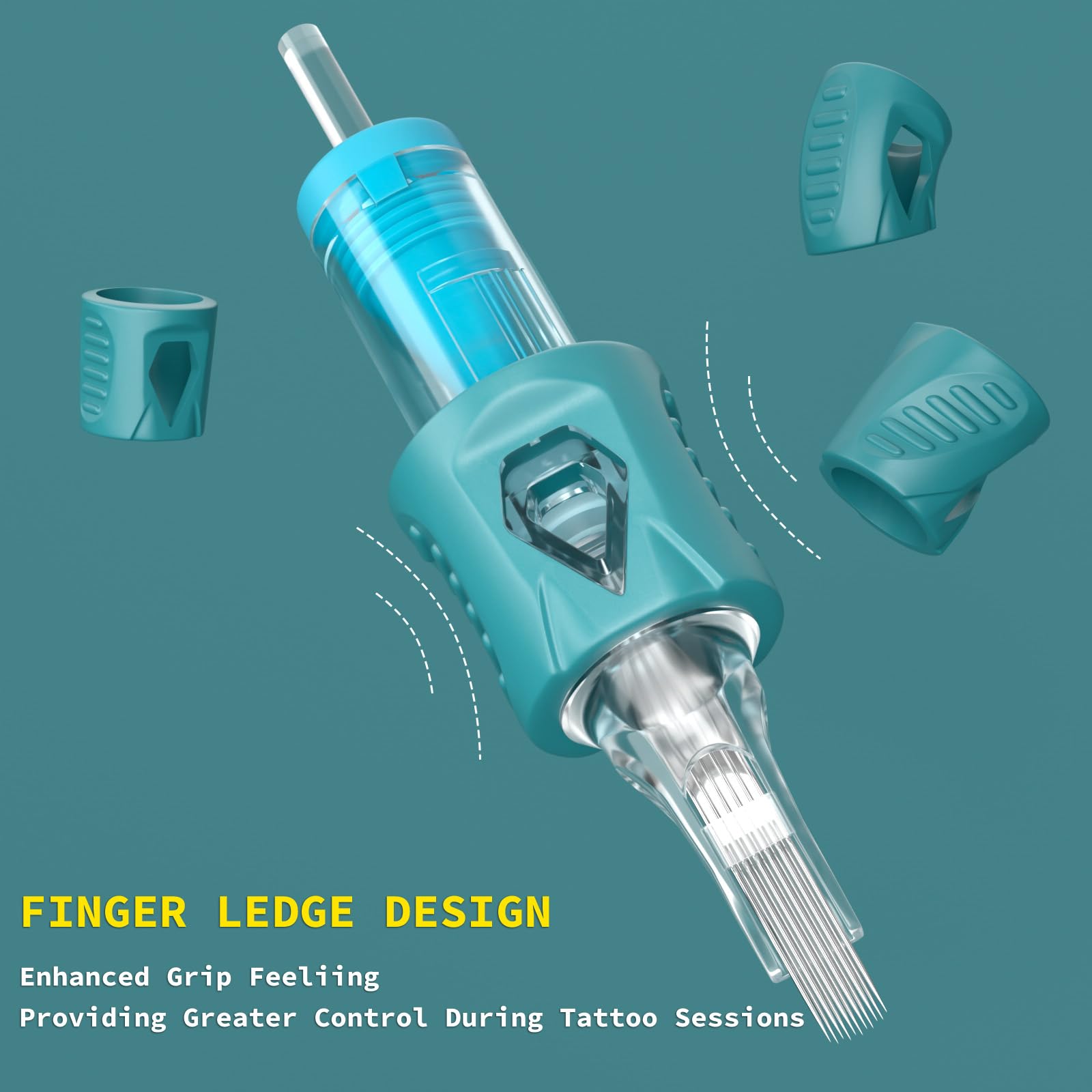 ADELPHA 1207RL needle-tip precision enhances control during intricate shading