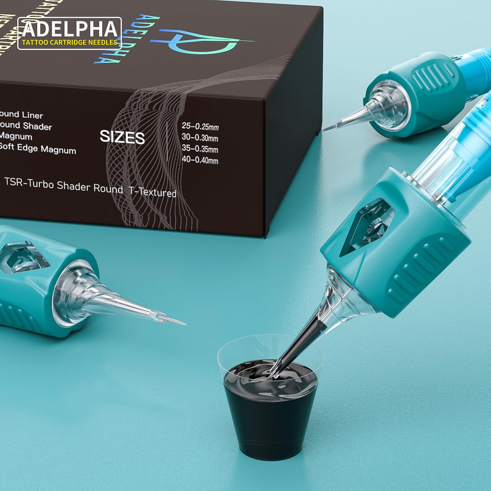 ADELPHA 1209RL needle-tip consistency reduces blotch risk across sessions