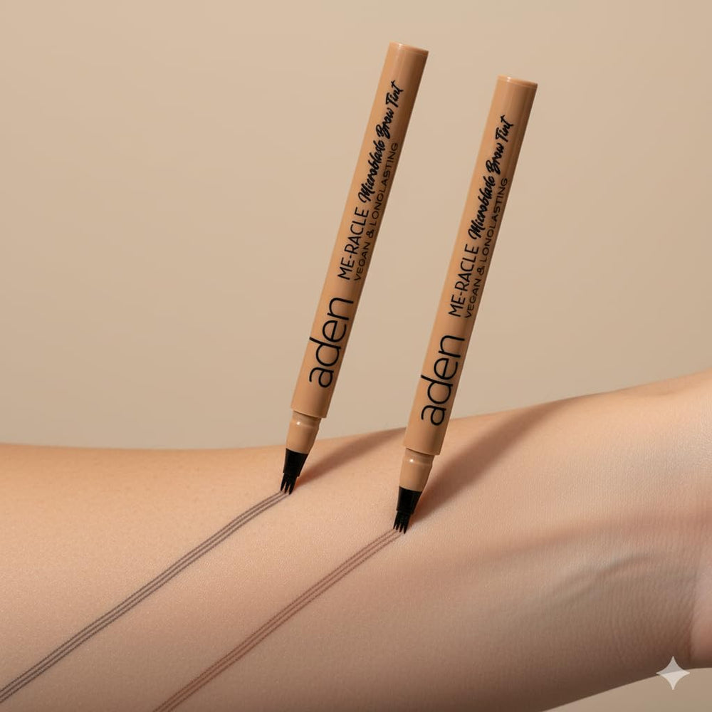 ADEN Black shade for bold, defined brows with softness