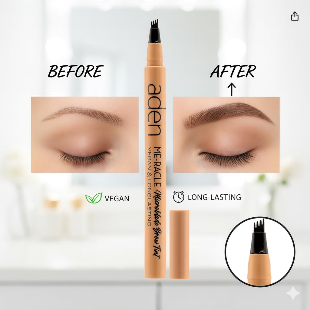 ADEN Brown shade for subtle definition without harsh edges