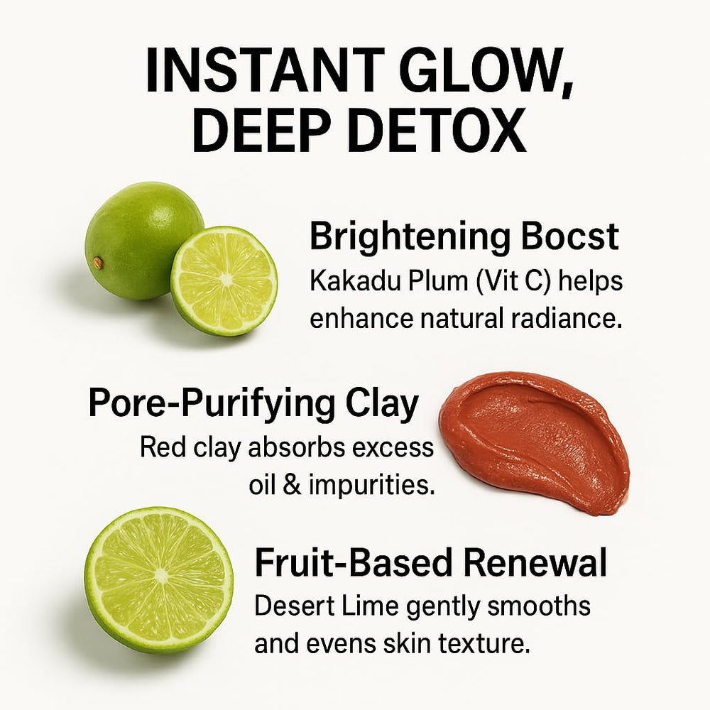 Close-up of ADEUS clay texture ready for detox and refresh.