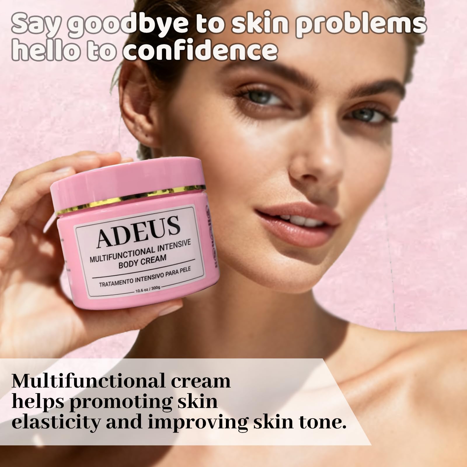 ADEUS Pink Brazilian Cream green tea ingredient adds antioxidant appeal.