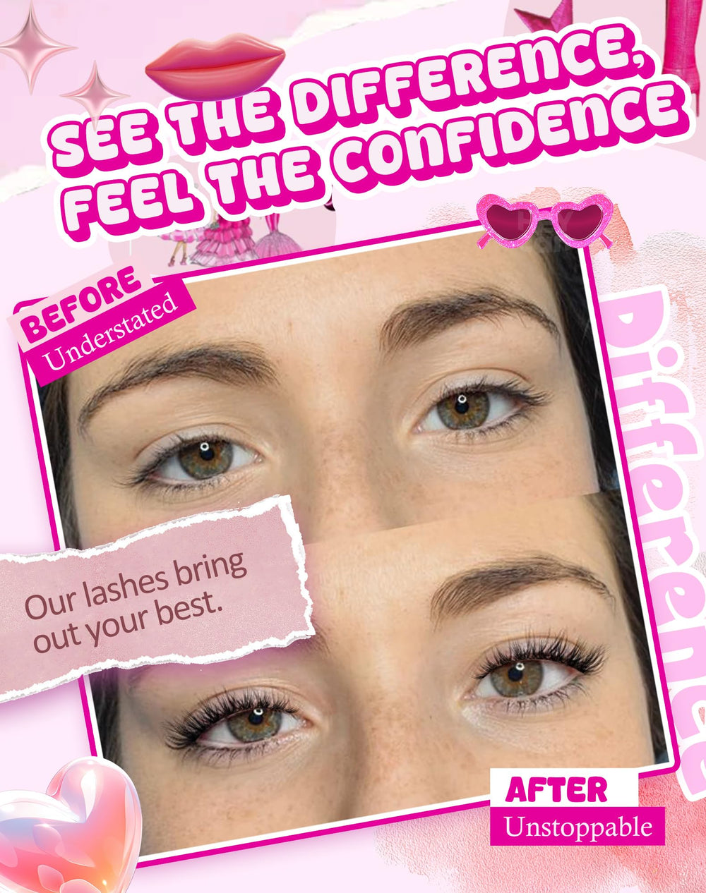 Adious reusable false eyelashes stay in shape after cleaning.