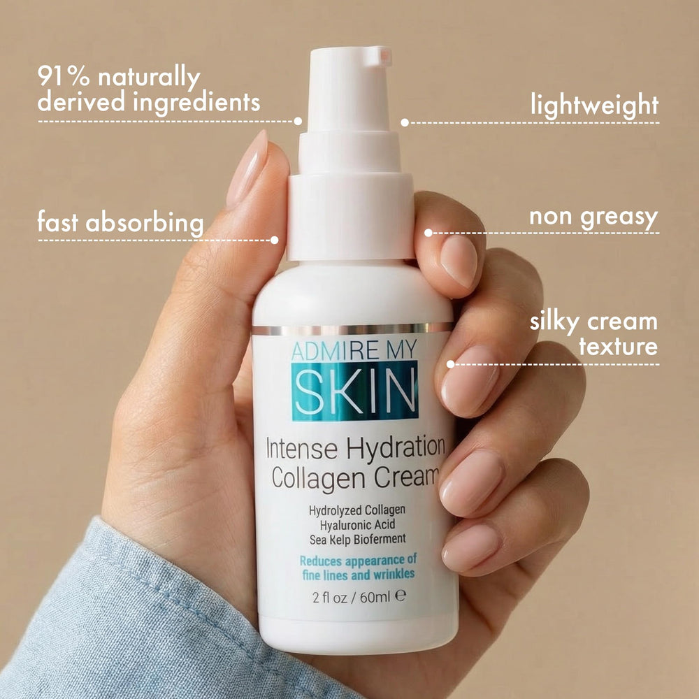Admire My Skin Collagen Cream soothes dry skin and irritation