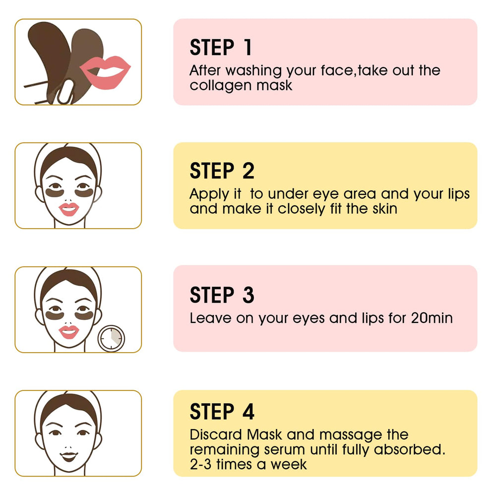 Adofect gold eye patches under-eye nourishment close-up