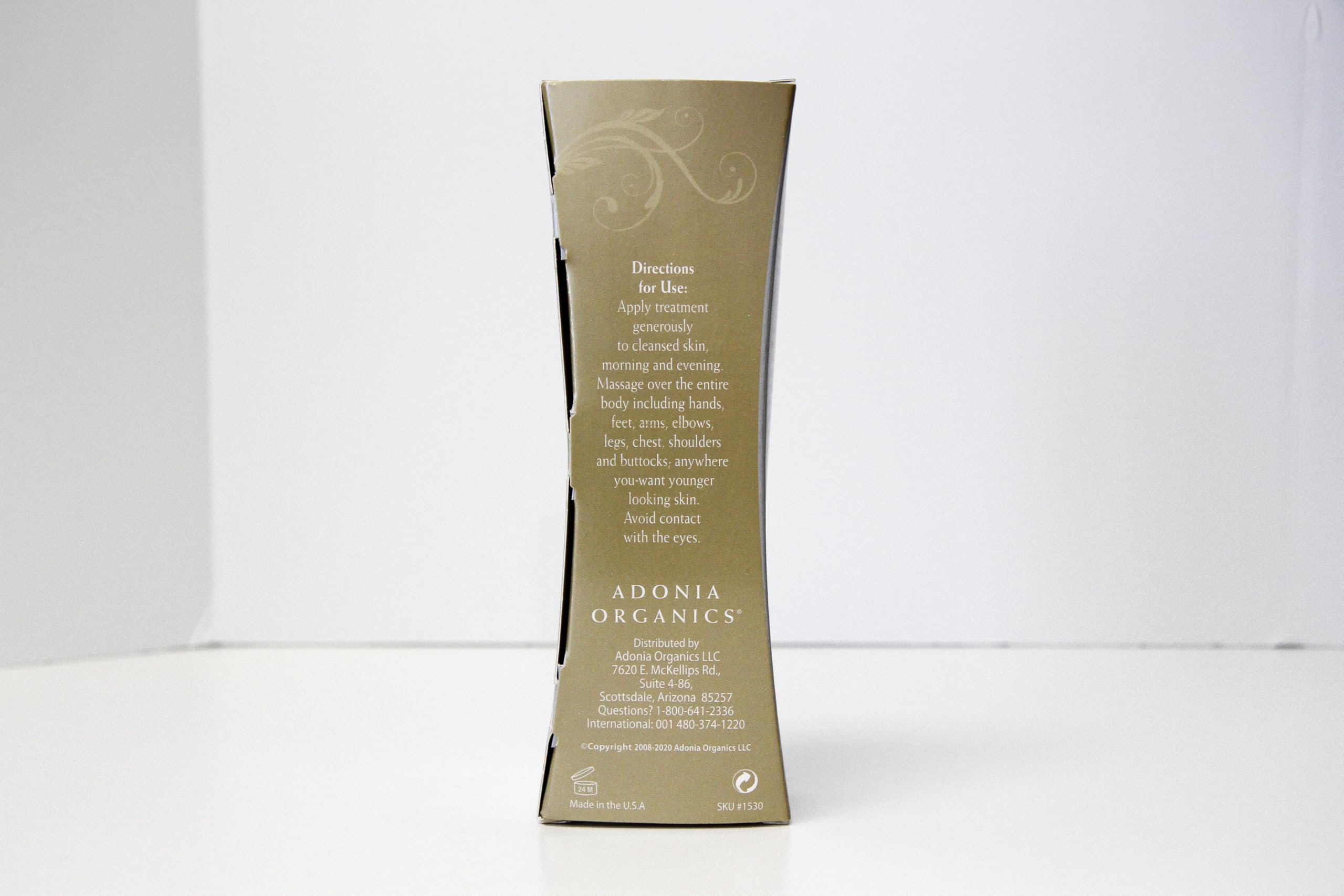 Adonia Organics StemuTone final skin finish shows smoother, supple feel