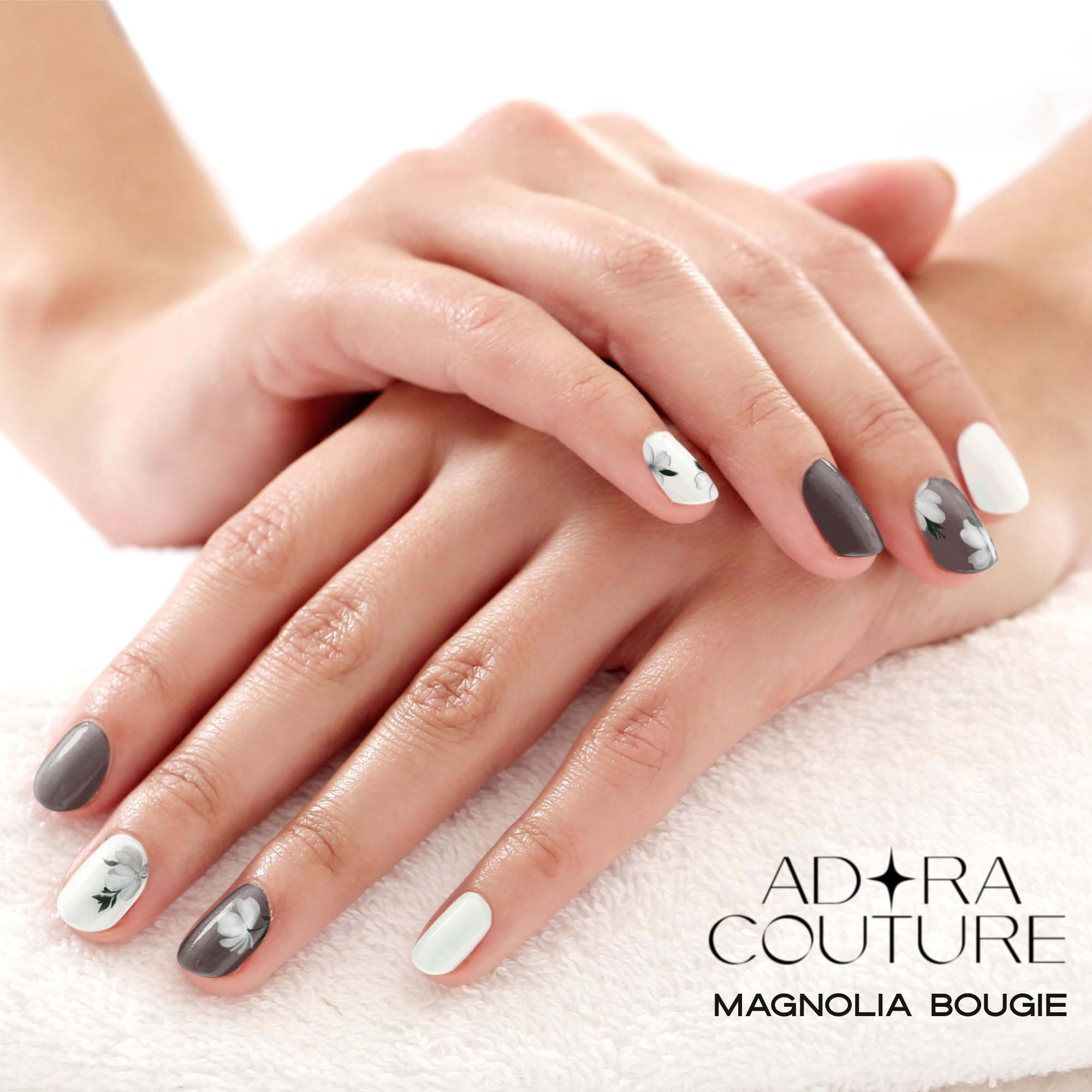 Adora Couture easy-application wraps enable quick salon-like manicures at home.