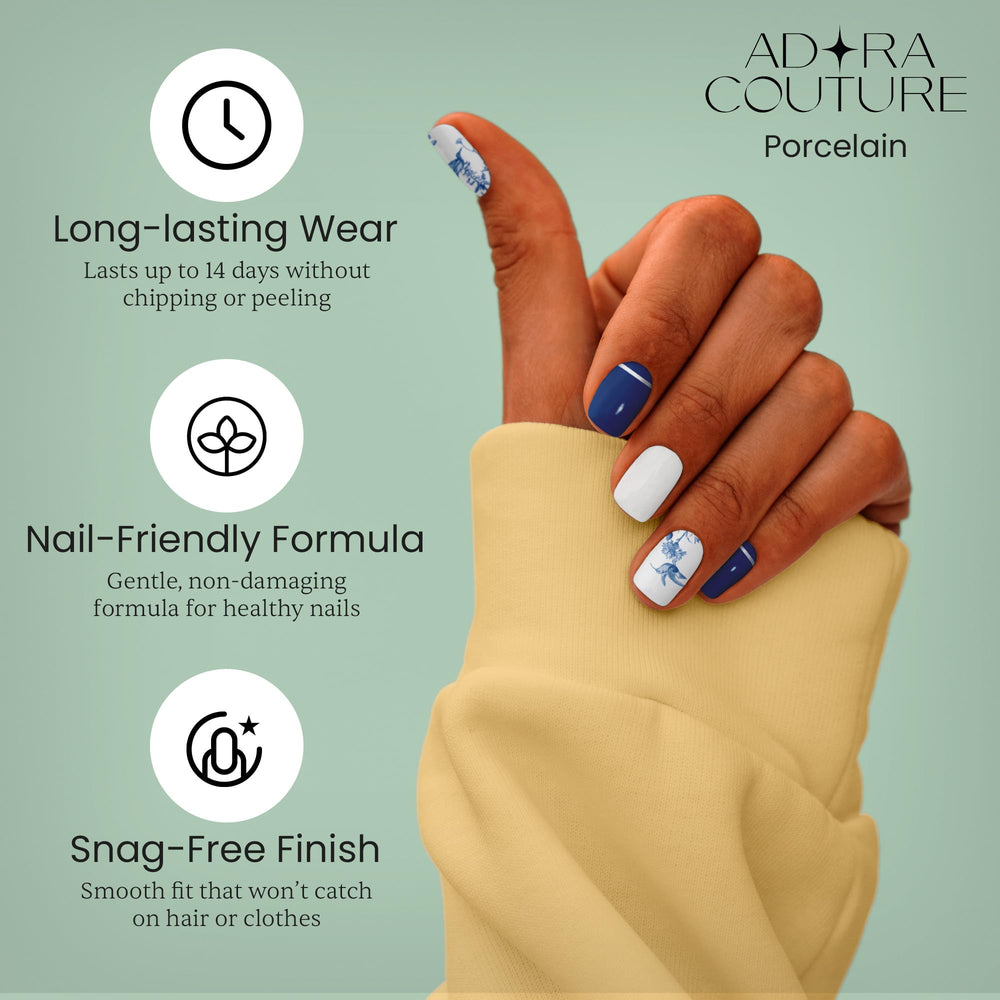 Adora Couture salon gloss achieved quickly with at-home UV cure