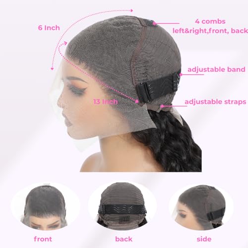 ADORHTUE pre-plucked baby hair wig for easy styling