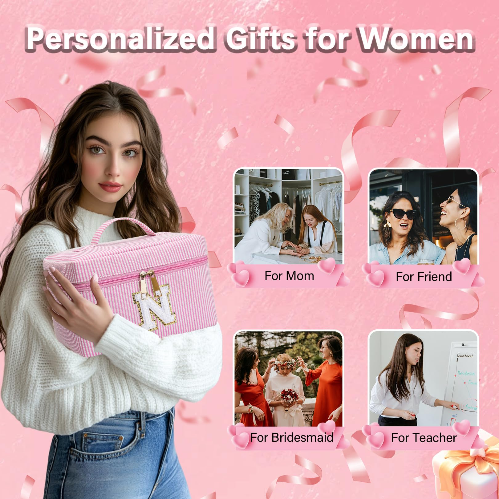 Adoryoung gift-ready makeup bag packaging ideal for birthdays or graduations.