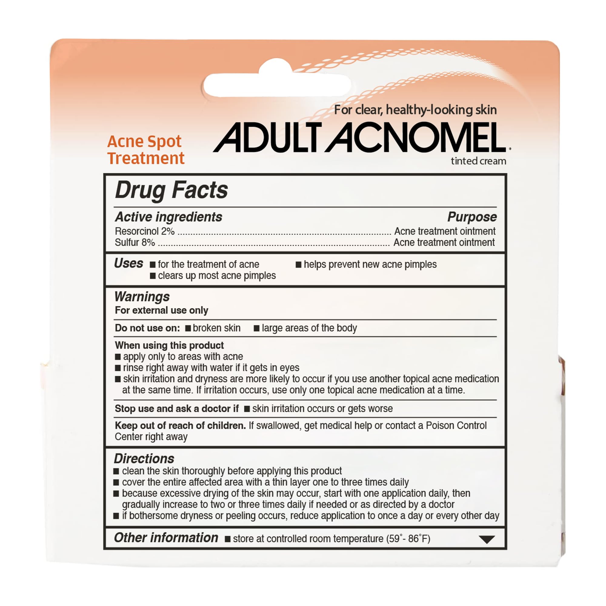 Skin texture improved after using Adult Acnomel for clarity.
