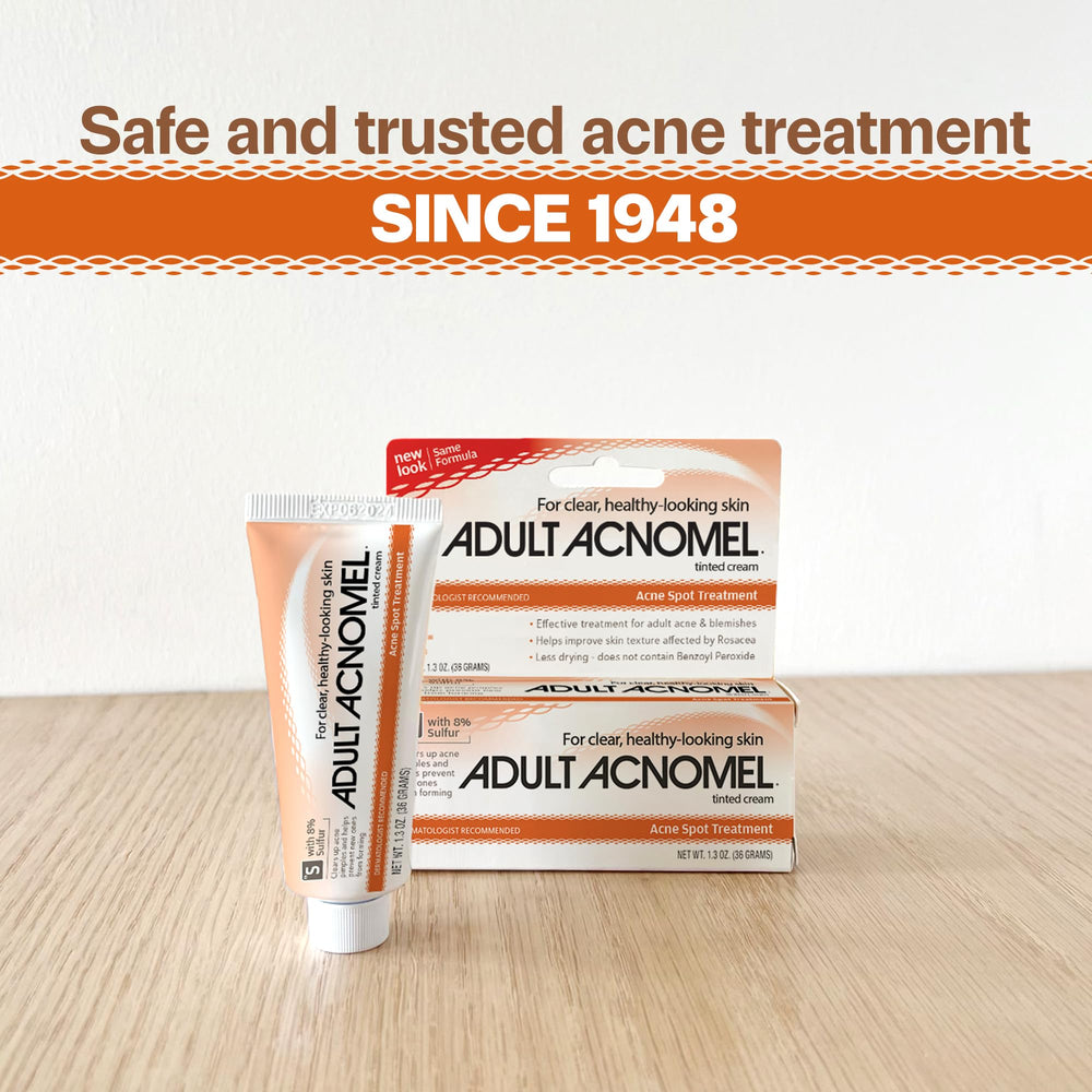 Spot treatment application with Adult Acnomel on affected area.