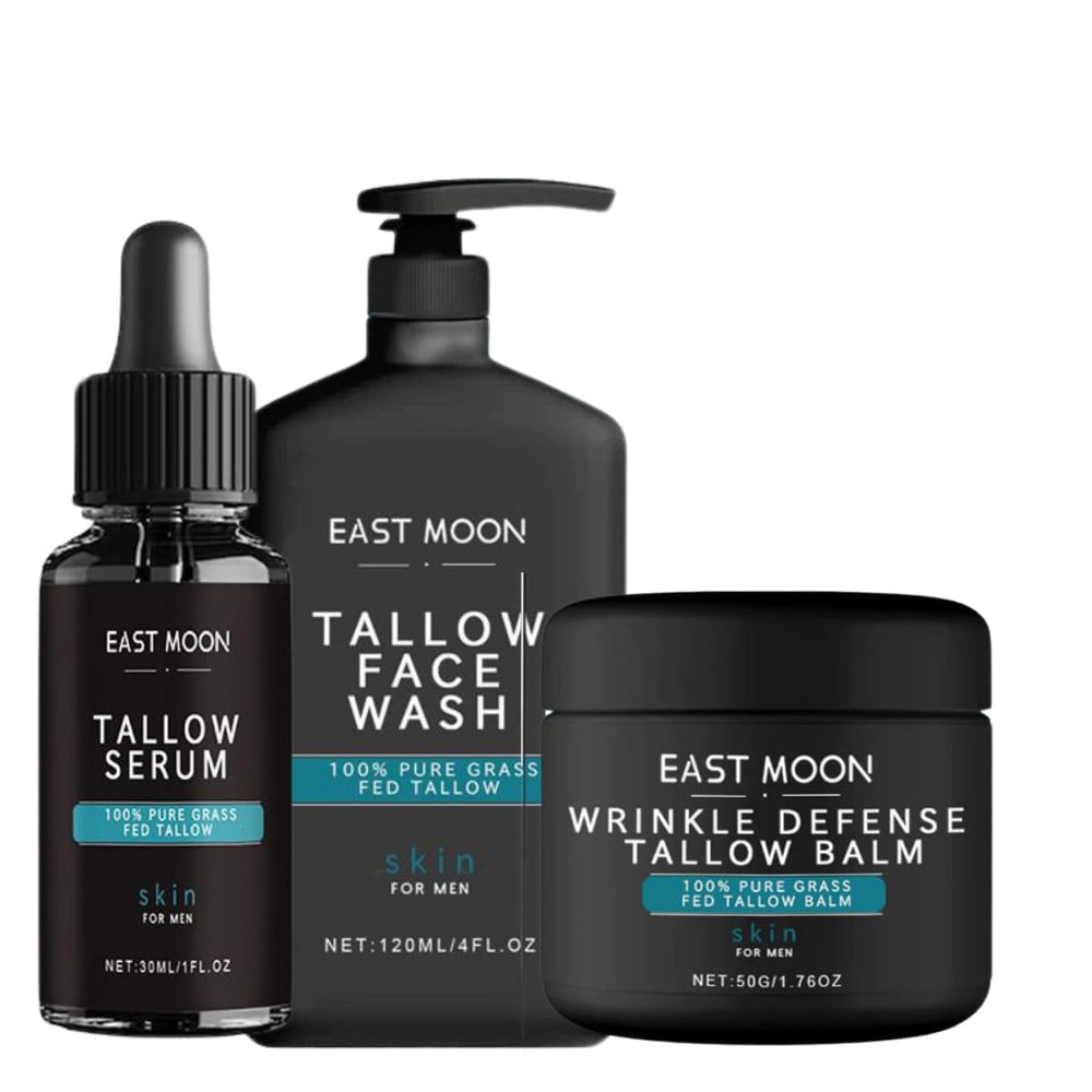 ADUTRY 3pc men's skincare set packaging for a complete grooming routine