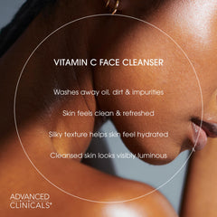 Advanced Clinicals vitamin C wash with citrus aroma enhances daily routine