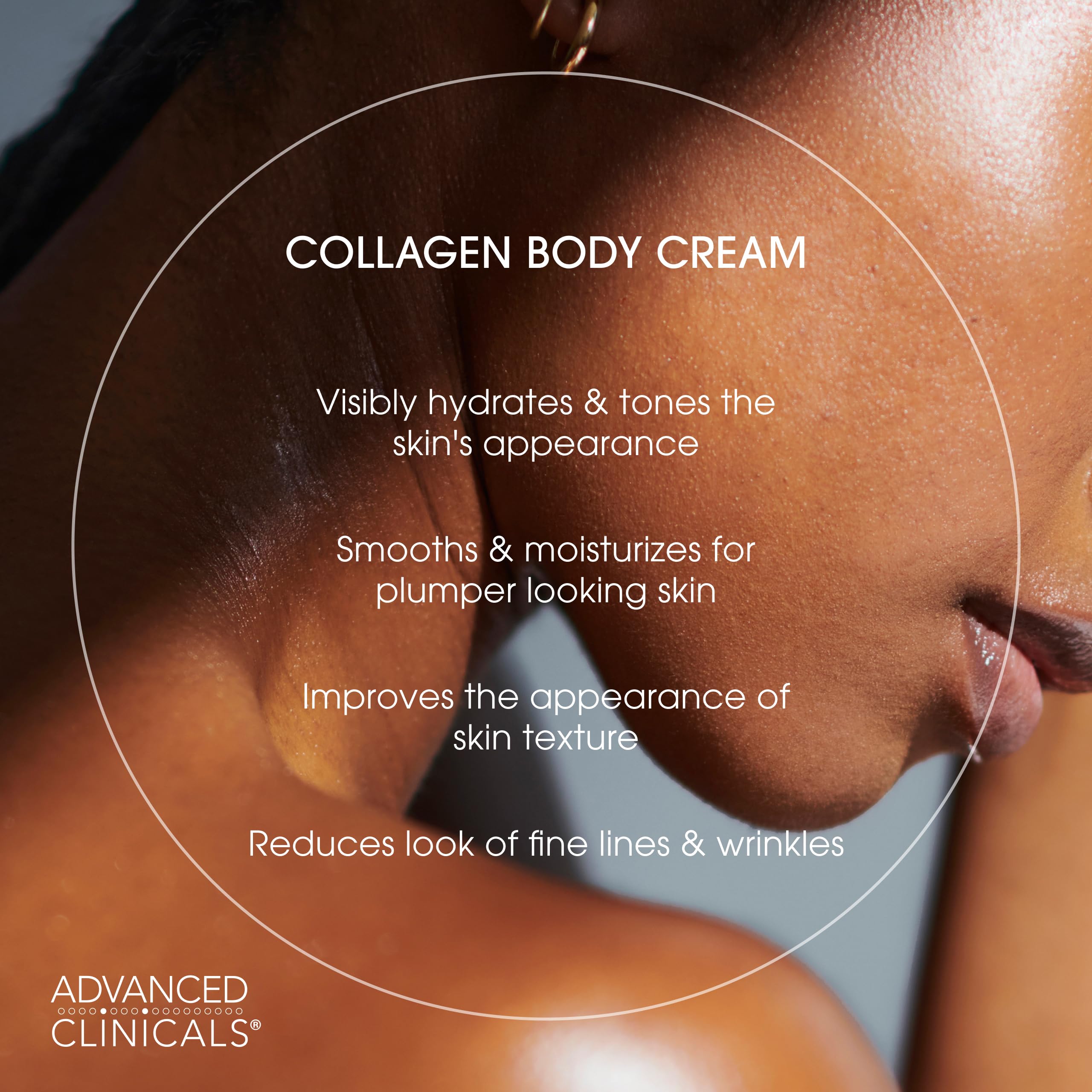 Advanced Clinicals Collagen Cream fragrance-free formula for sensitive skin