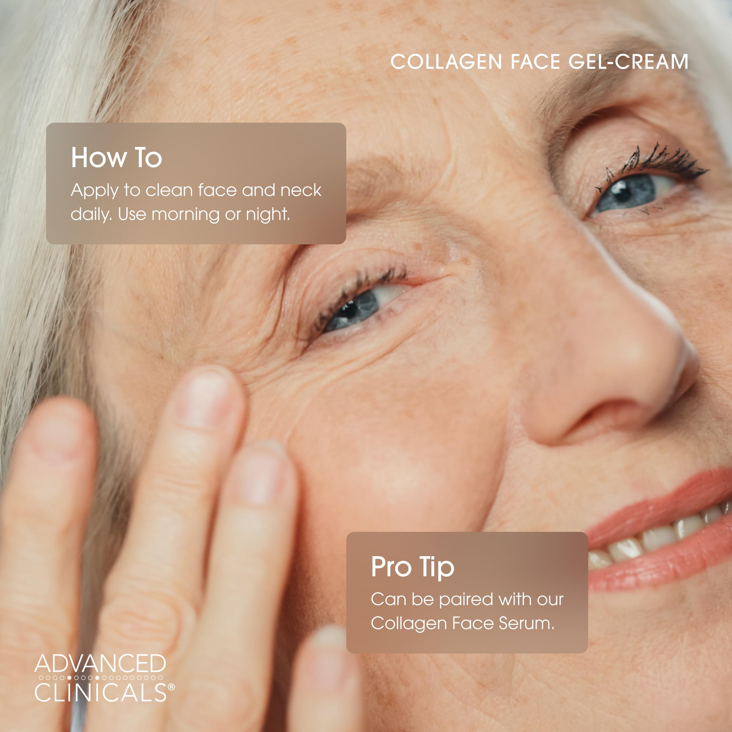 Marula oil and peptides detail in Advanced Clinicals formula