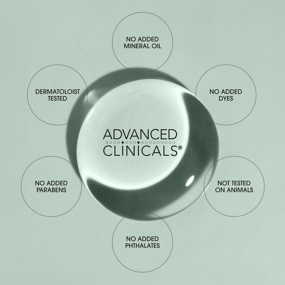 Advanced Clinicals Hydrating Collagen Oil dermatologist-tested formula supports gentle use