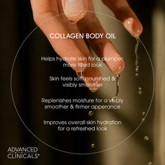Advanced Clinicals Hydrating Collagen Oil radiance-glow story shows healthy-looking skin