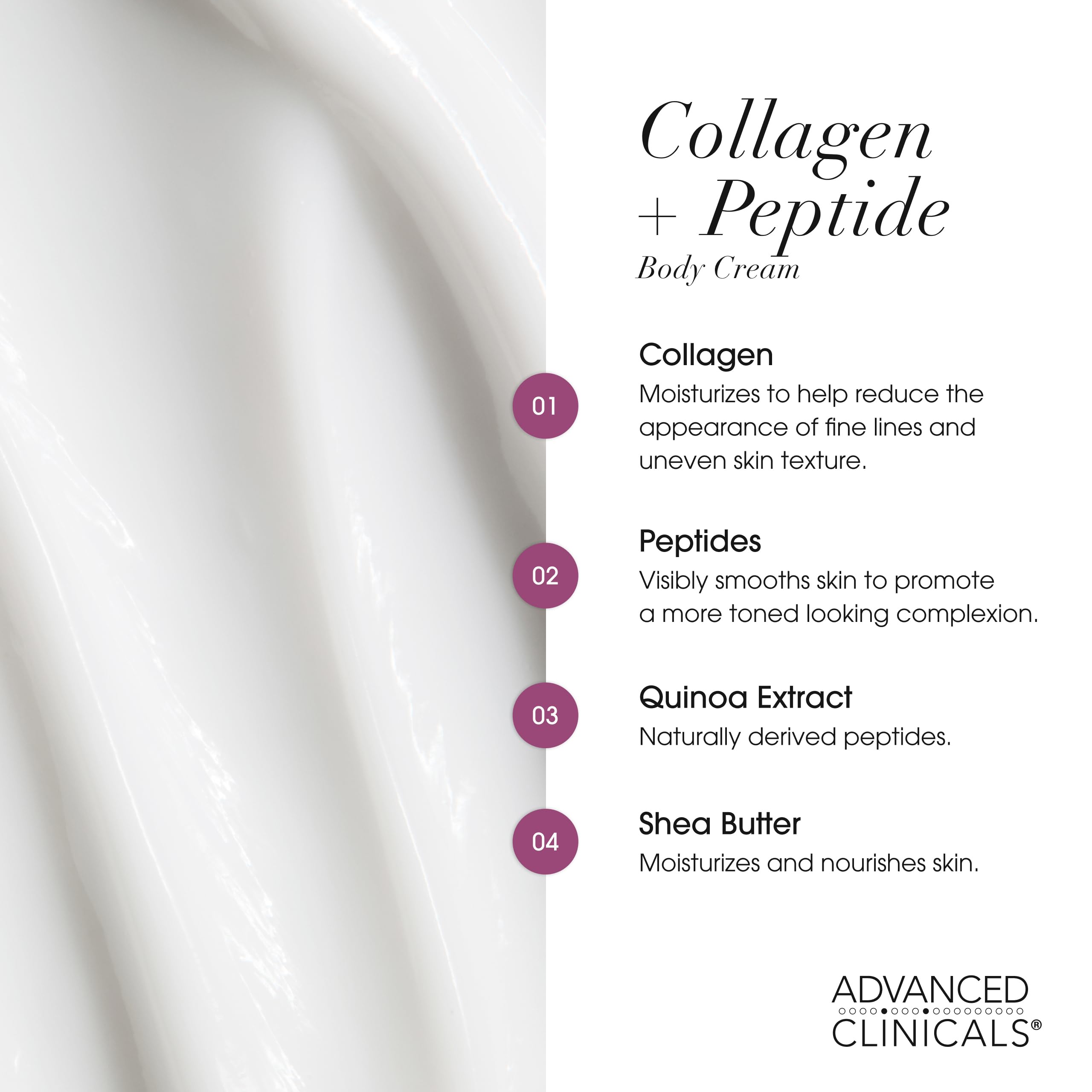 Advanced Clinicals face moisturizer tube ready for daily hydration and nourished skin.