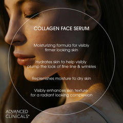 Advanced Clinicals Collagen Serum pump top for easy, fragrance-free application