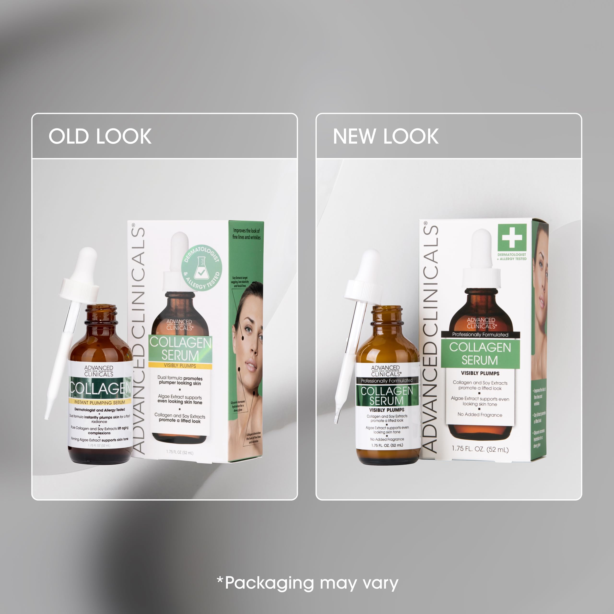 Advanced Clinicals Collagen Serum dermatologist-tested formula for everyday care