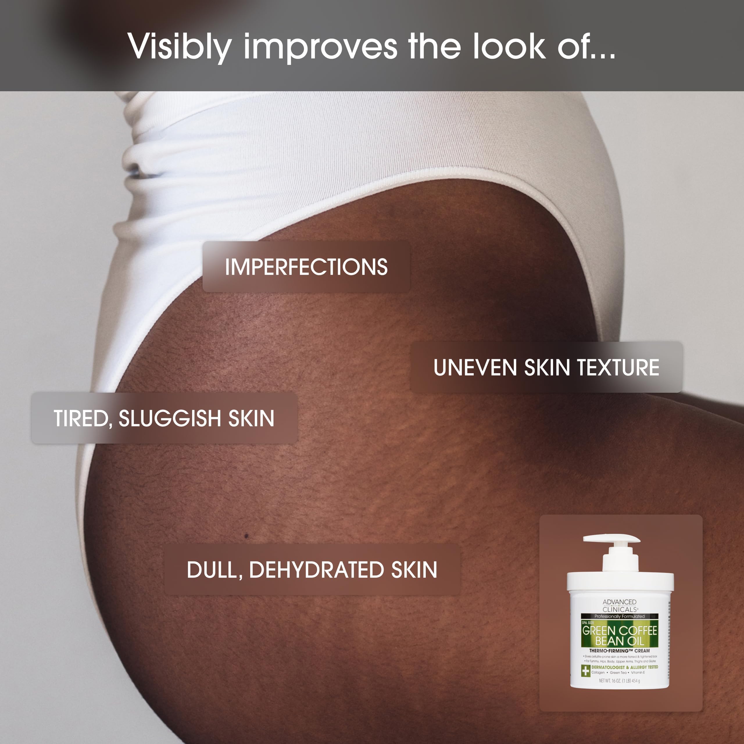 Premium Advanced Clinicals skincare science label and packaging.