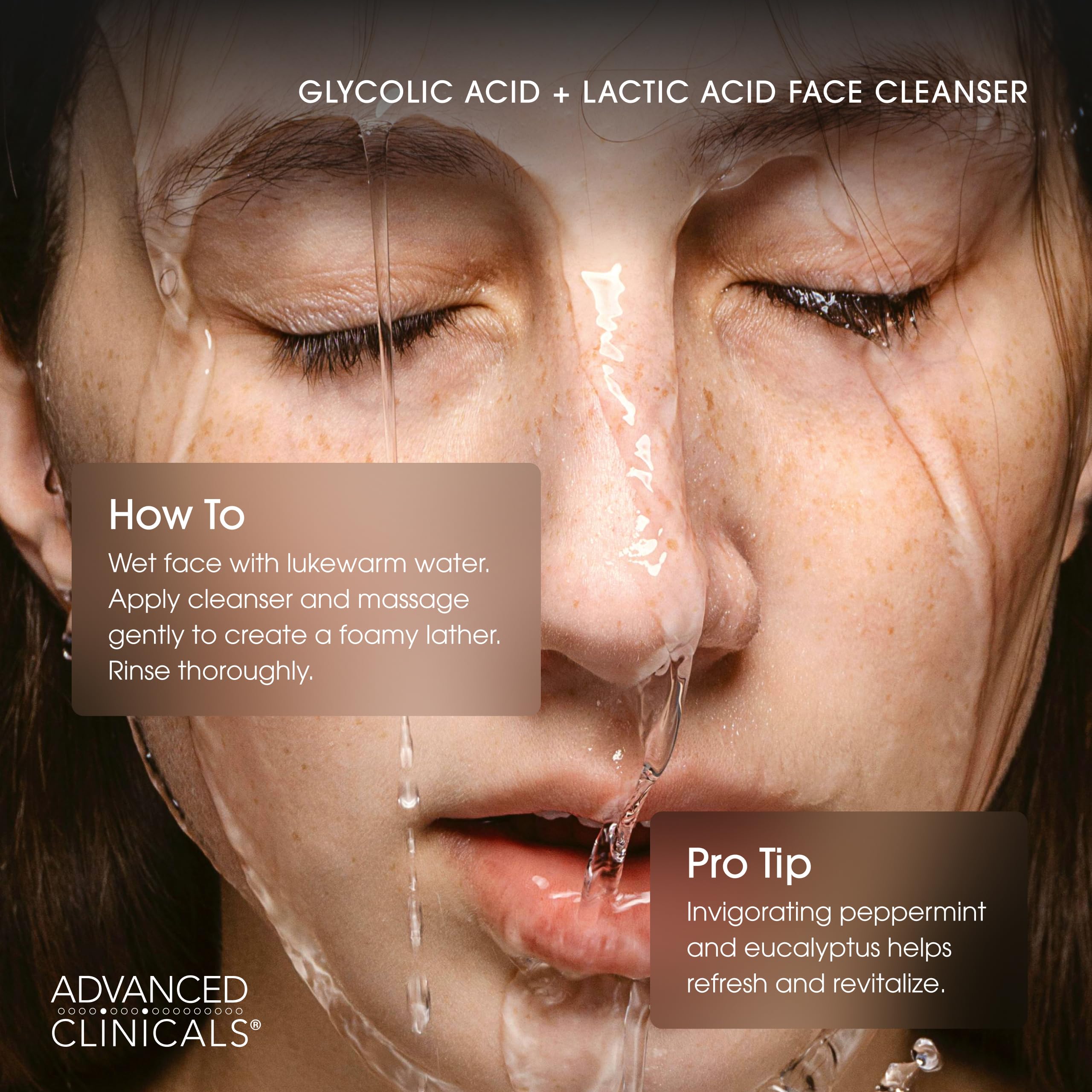 Advanced Clinicals daily exfoliating cleanser for routine use