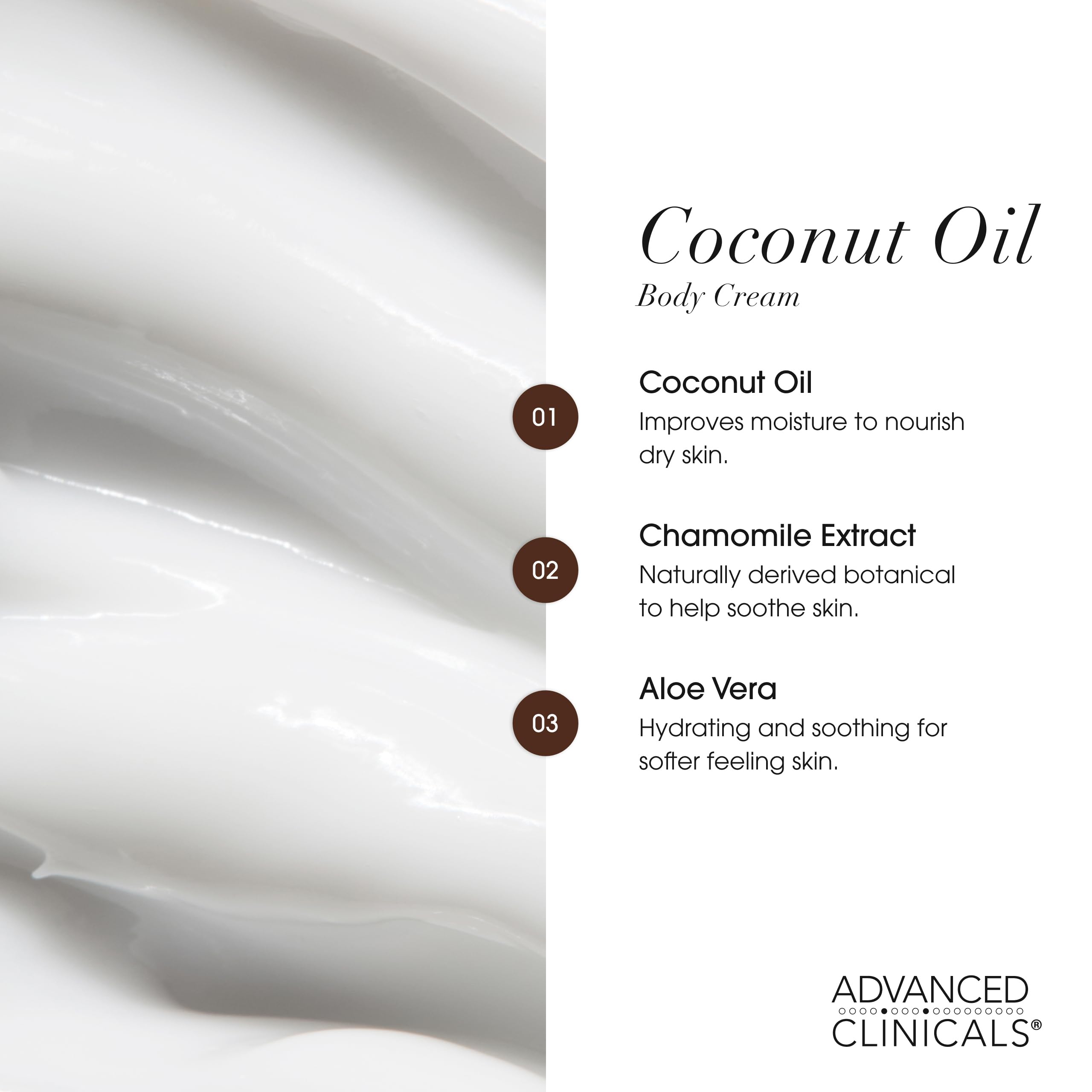 Advanced Clinicals daily use hydration closeup highlighting smooth skin