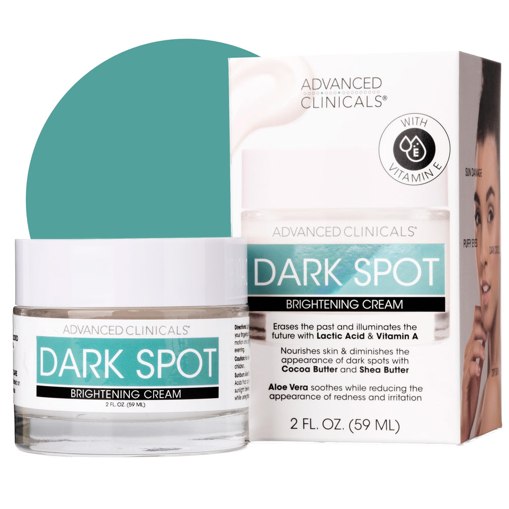 Advanced Clinicals dark spot moisturizer bottle for easy daily application and hydration