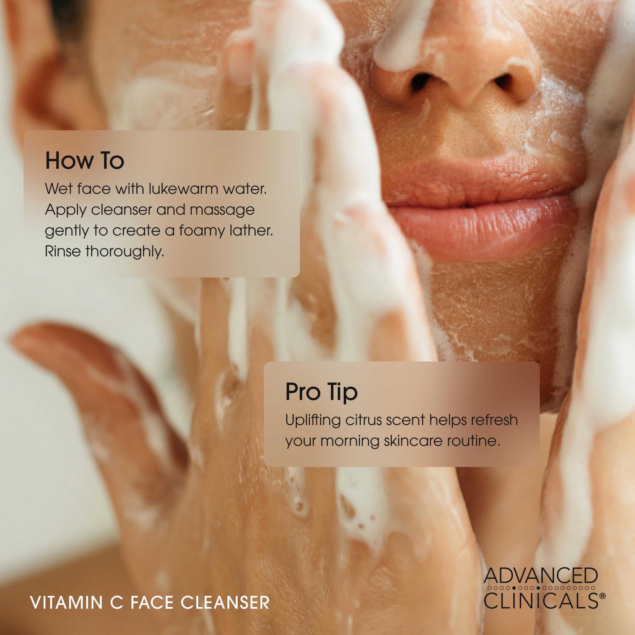 Advanced Clinicals cleanser designed for dull skin with daily hydration