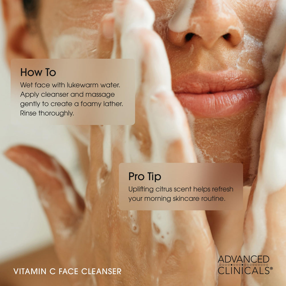 Advanced Clinicals cleanser designed for dull skin with daily hydration