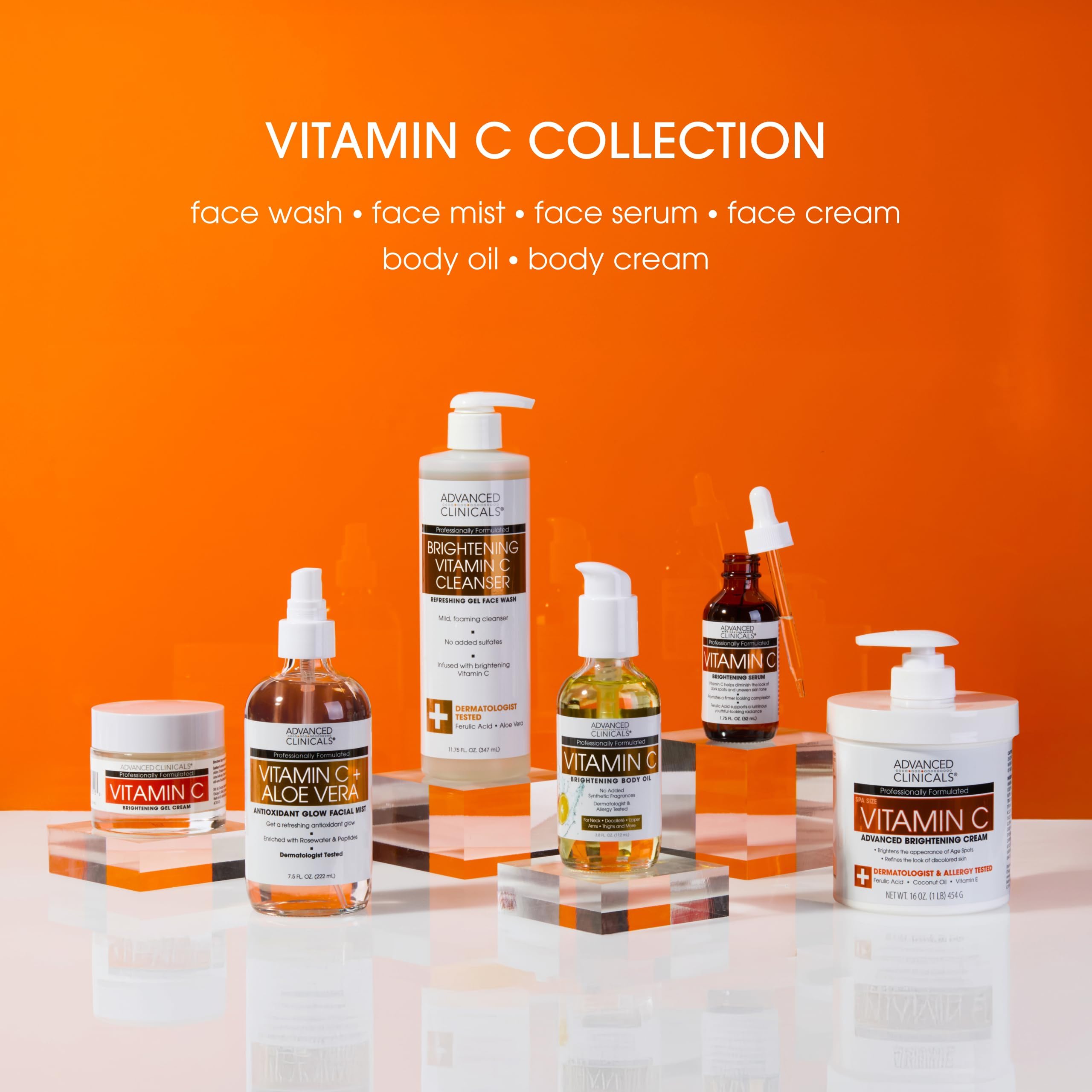 Serum applied to face and neck demonstrating easy daily use