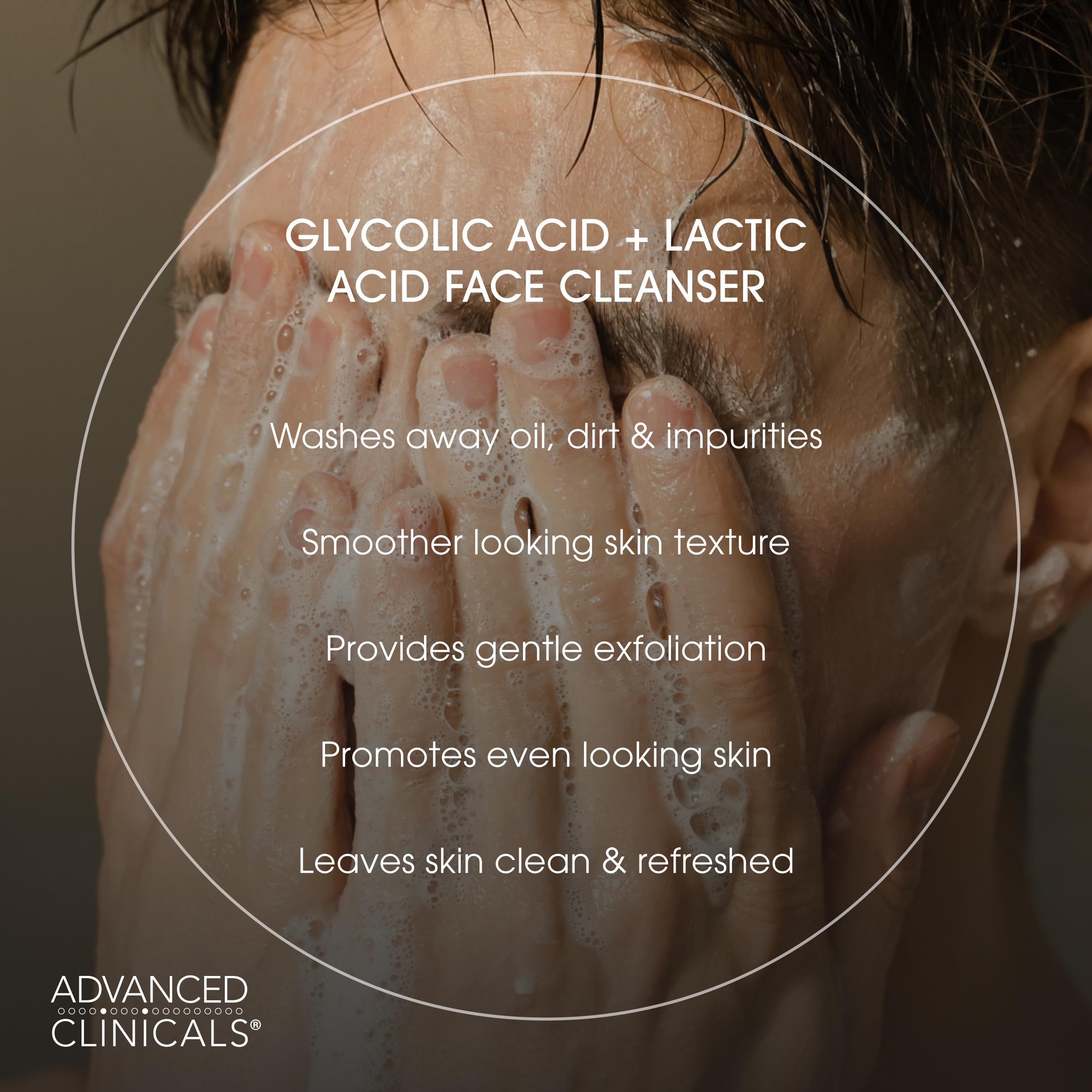 Advanced Clinicals face wash peppermint eucalyptus aroma for invigorating rinse
